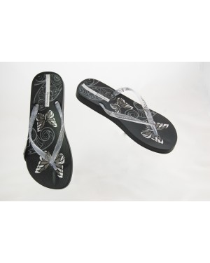 TEST iPANEMA Romantic Butterflies Black Ladies Flip Flops